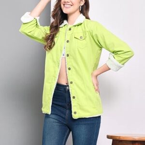 FUNDAY FASHION Women Cotton Blend Full Sleeve Solid Long Length Jacket