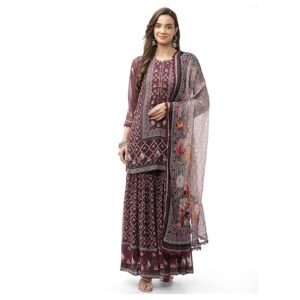 BIBA Women Cotton Printed Relaxed Salwar Kurta Dupatta