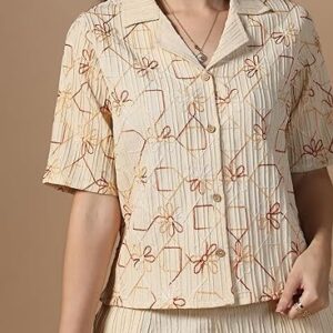 Fashion Dream Women’s Cotton Blend Embroidered Co-Ord Set