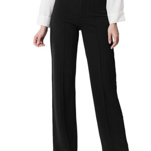 KOTTY Women Straight Fit Polyester Blend Solid Trousers